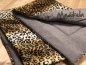 Preview: Kuscheldecke Gepard mit Softshell 100 x 135 cm